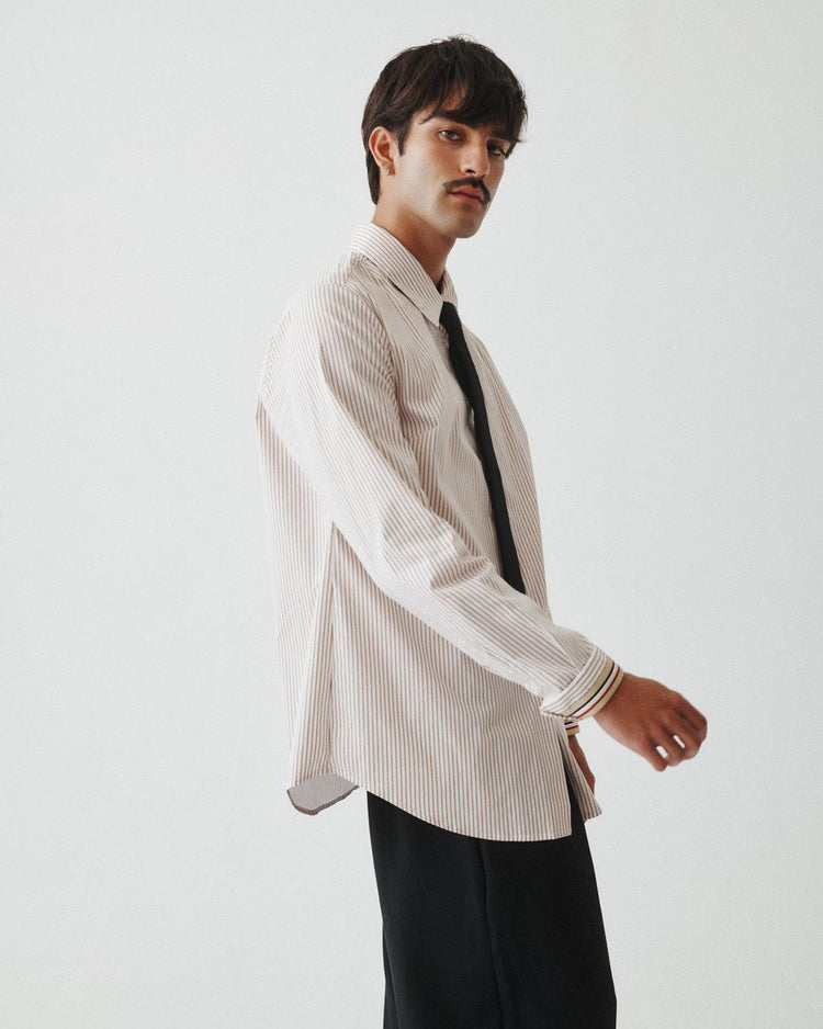 10 Striped Shirt - Ochre