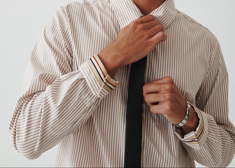 10 Striped Shirt - Ochre