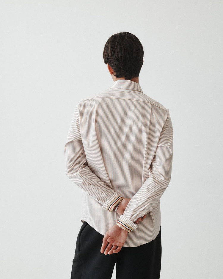 10 Striped Shirt - Ochre