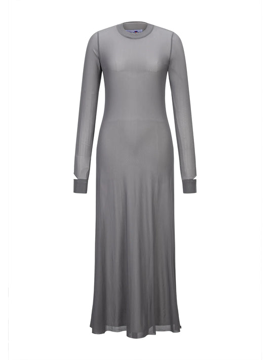 10 Layered Mesh Dress - Dove