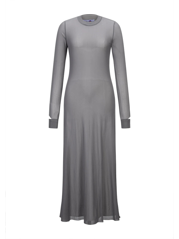 10 Layered Mesh Dress - Dove