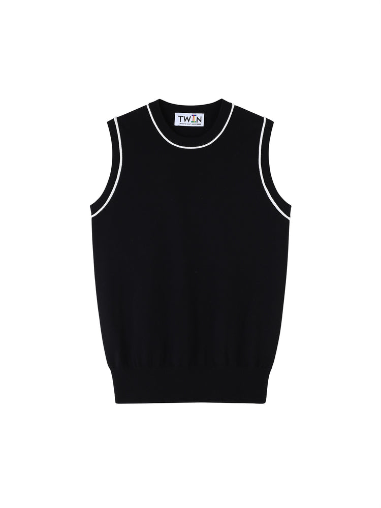 09 Sweater Tank - Black