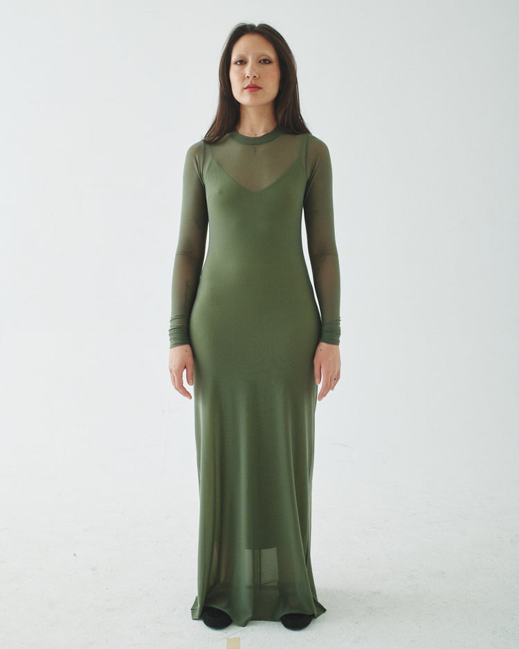 09 Mesh Dress - Olive