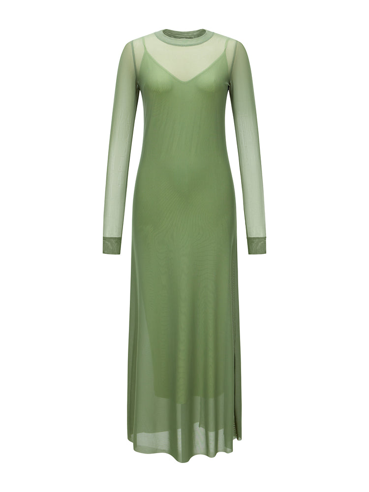 09 Mesh Dress - Olive
