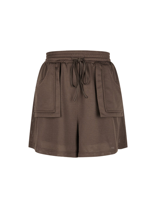 09 Mesh Utility Short - Brown