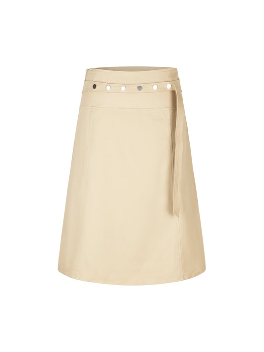 09 Grommet Skirt - Khaki