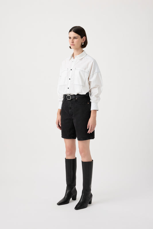 Harry High Relaxed Short - Black