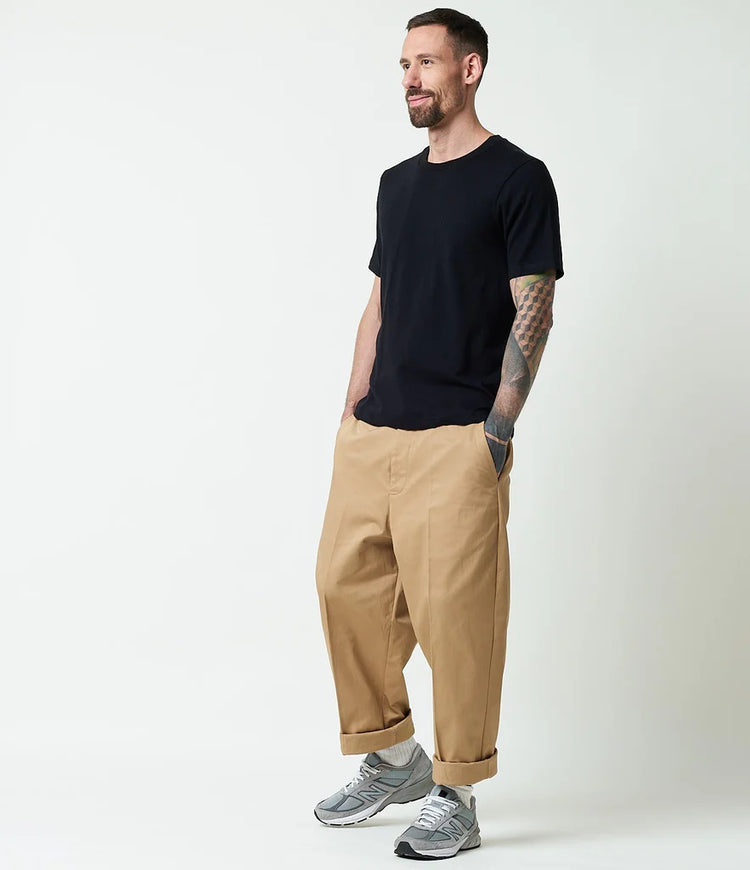 Cotton Twill Chino - Khaki
