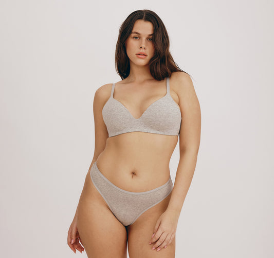 Core Wireless Bra - Grey