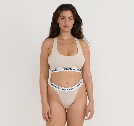 Easy Tanga Briefs - Sandstone