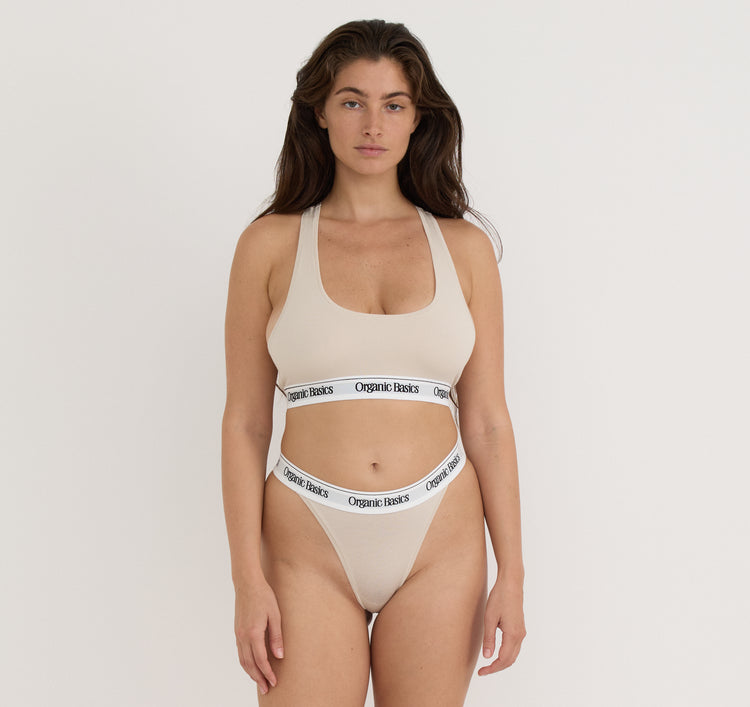 Easy Tanga Briefs - Sandstone