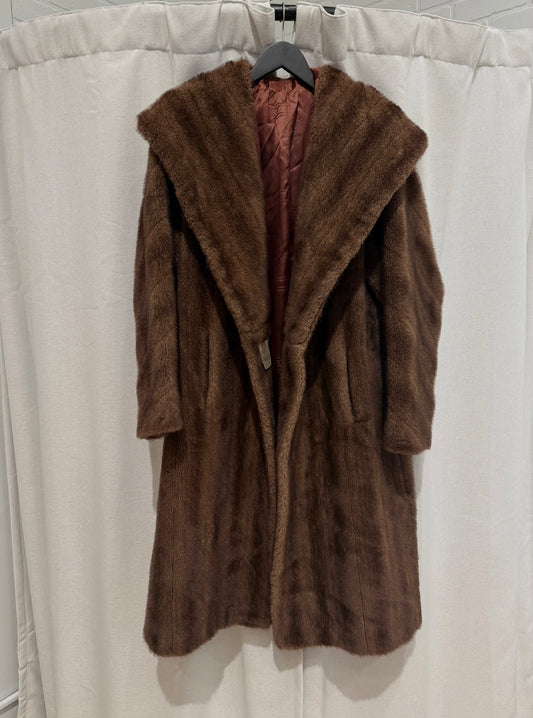 Aldenaire 1960s Faux Mink Coat