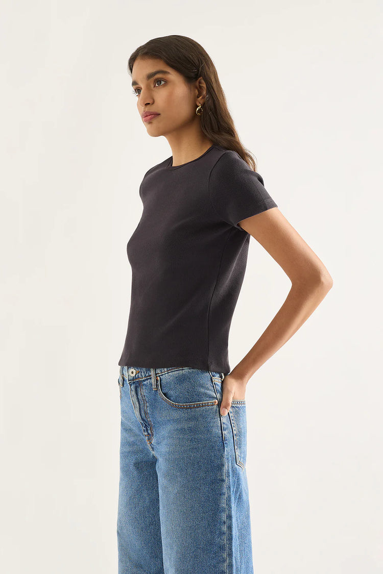 Ebony Baby Tee - Shadow