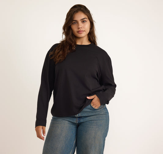 Boxy Long Sleeve - Black