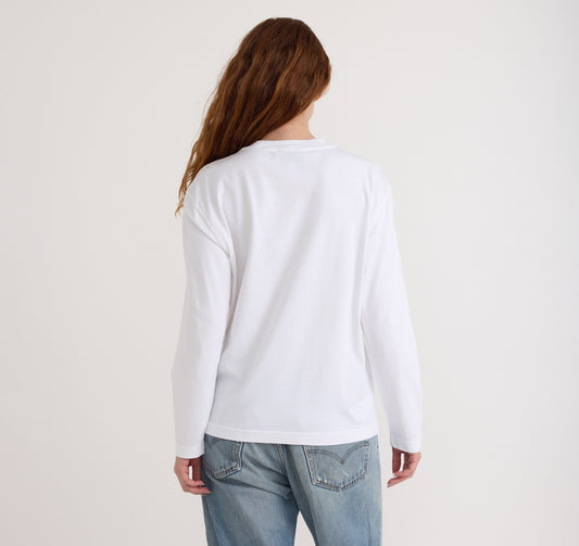 Boxy Long Sleeve - White
