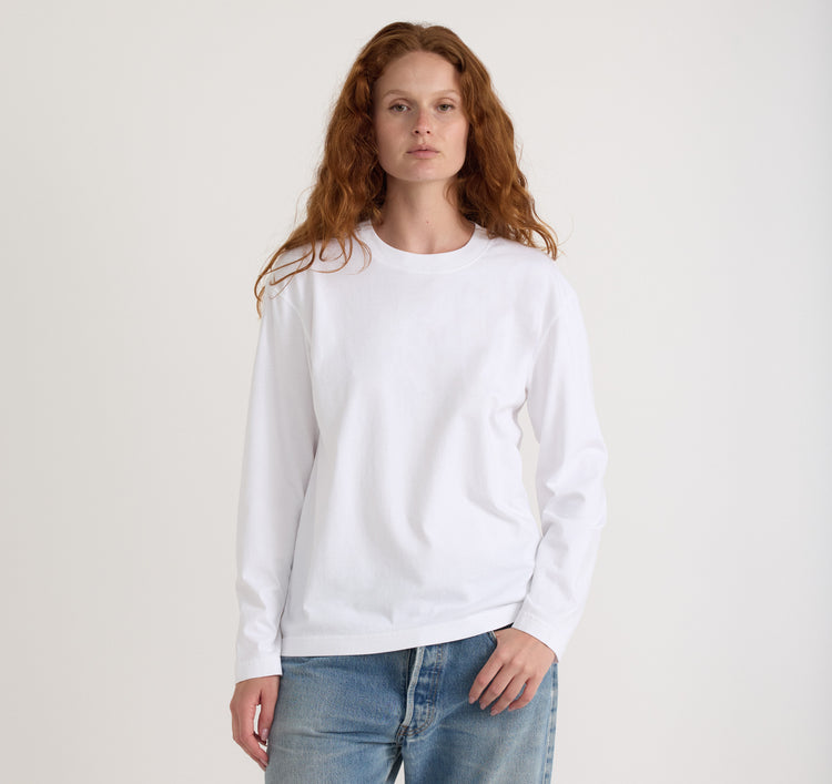 Boxy Long Sleeve - White