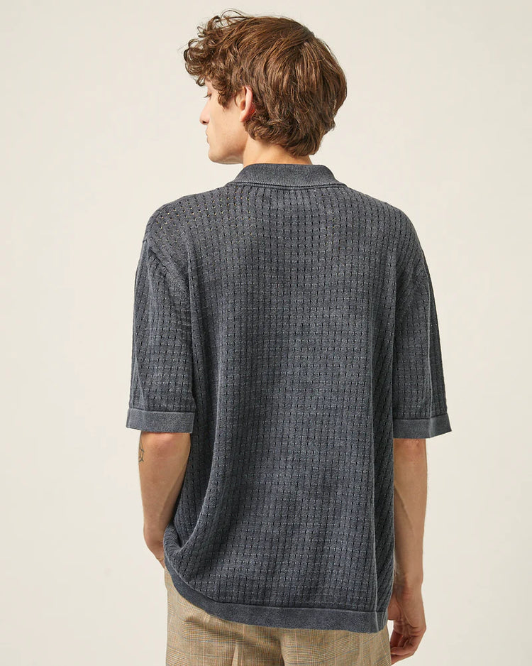 Washed Pointelle - Black