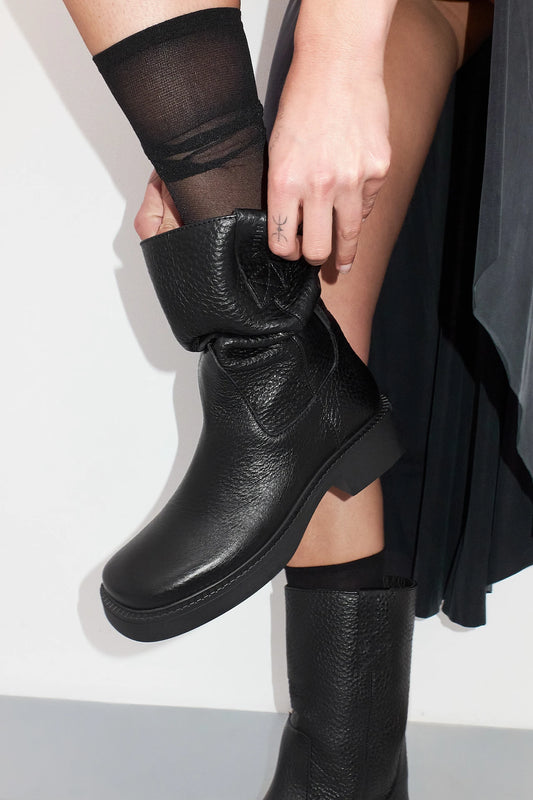 Aron Black Ankle Boots