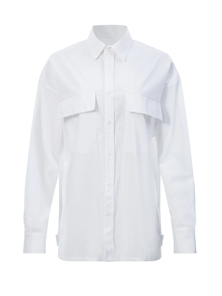 03 White Utility Shirt