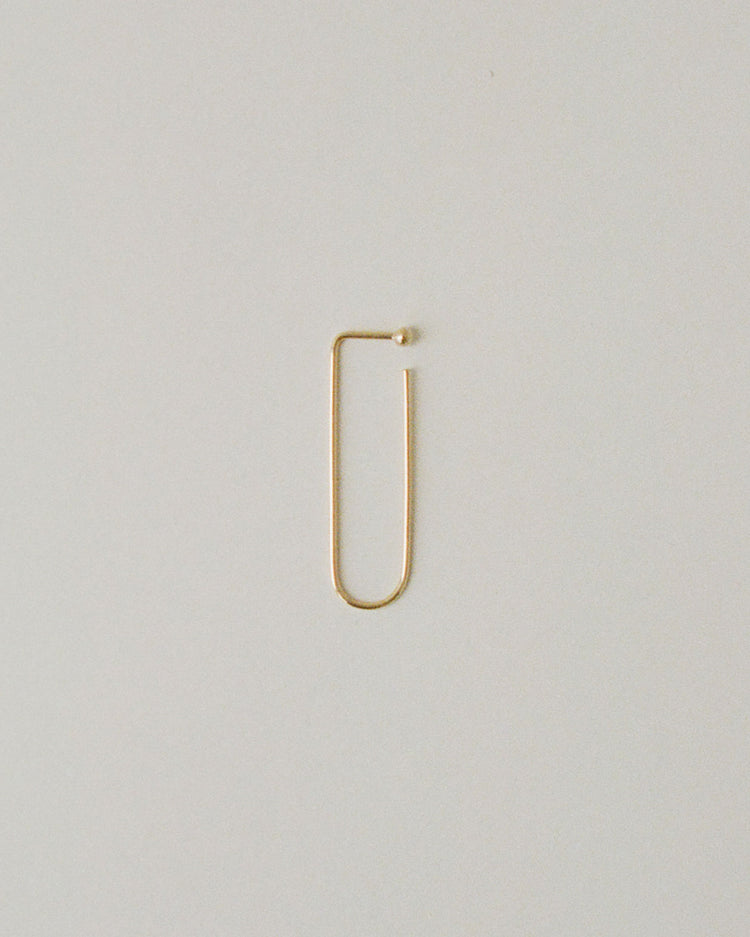 Bend II Earrings - 14k Yellow Gold