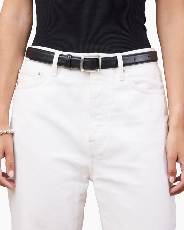 Georgia Wide Belt - Solid Black