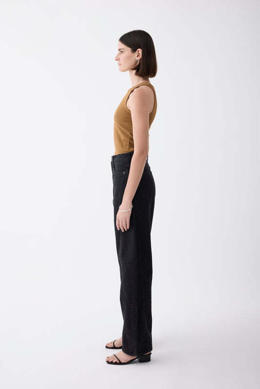Utah Mid Slouchy Jean - Black