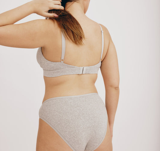 Core Triangle Bralette - Grey