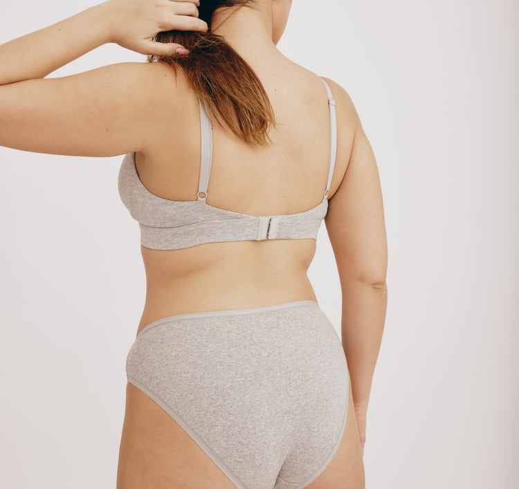 Core Triangle Bralette - Grey