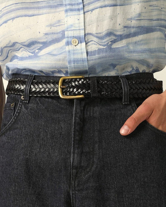 Braided Leather Belt