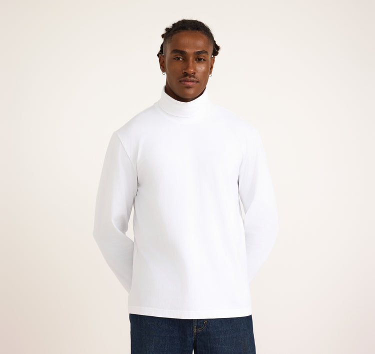 Long sleeve Turtleneck - White