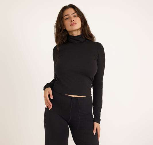 Everyday Turtleneck - Black