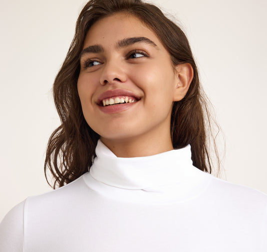 Everyday Turtleneck - White