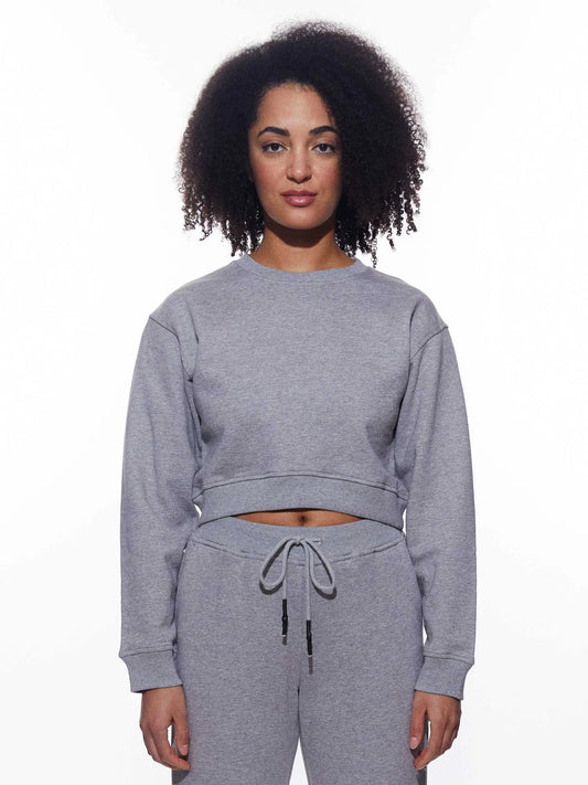 02 Cropped Sweatshirt - Grey