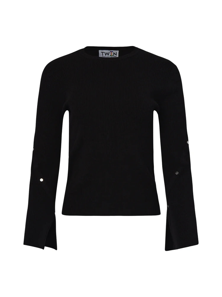 06 Oh Snap Sweater - Black