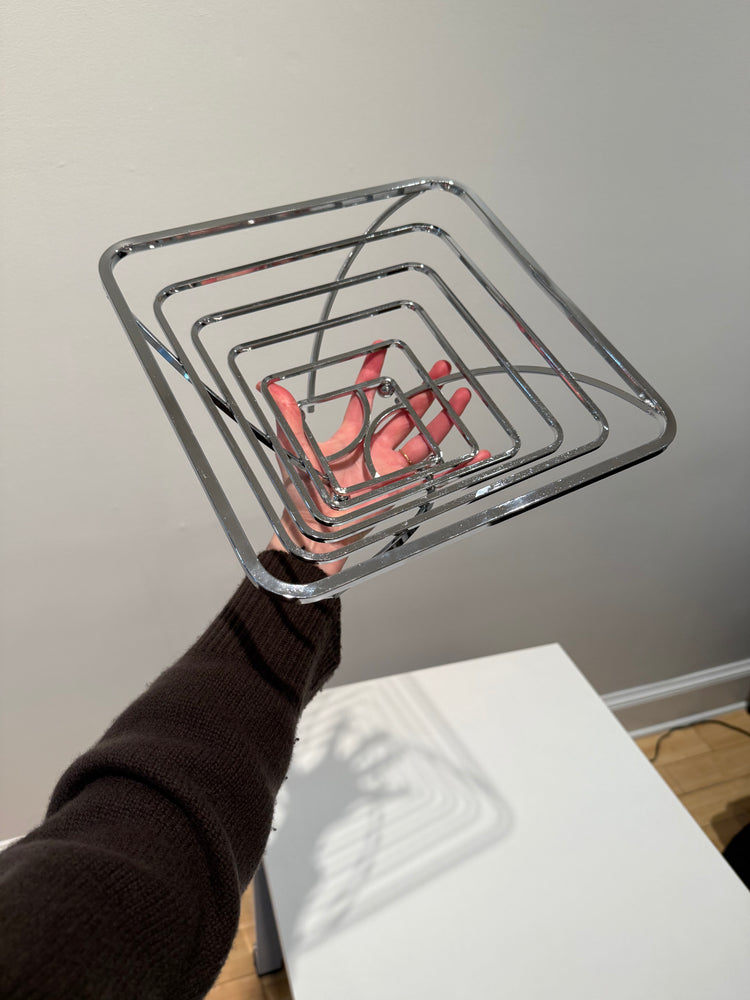 MCM Chrome Wire Fruit Bowl