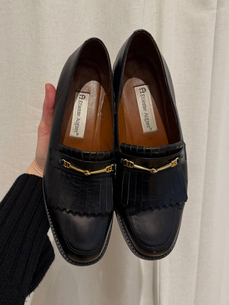 Etienne Aigner Leather Loafers