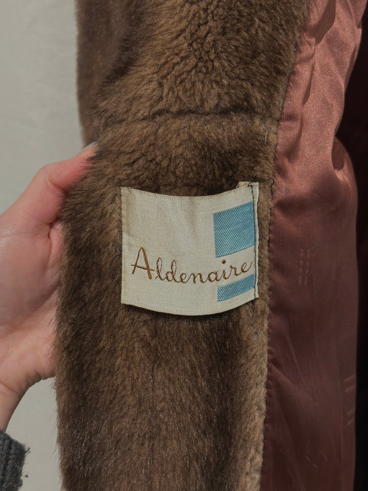 Aldenaire 1960s Faux Mink Coat