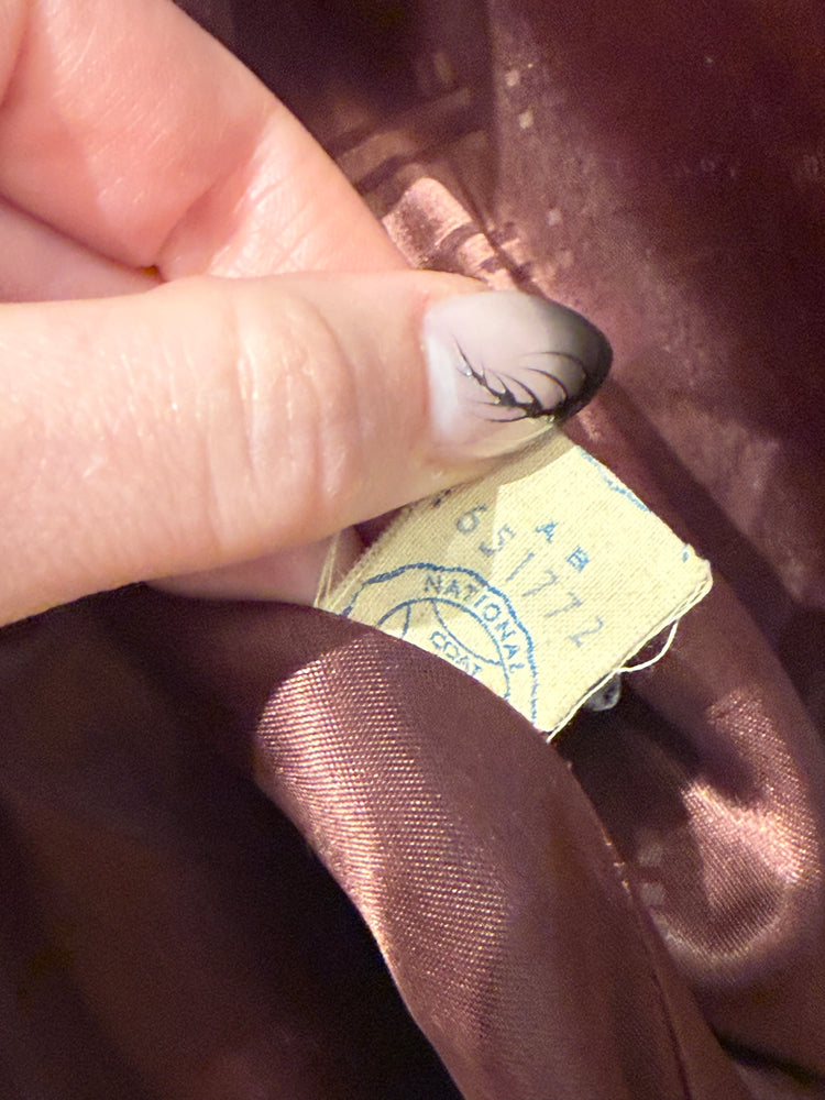 Aldenaire 1960s Faux Mink Coat