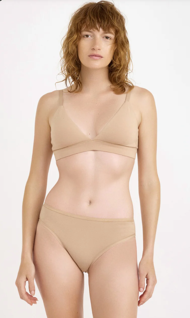 Core Triangle Bralette - Hazelnut