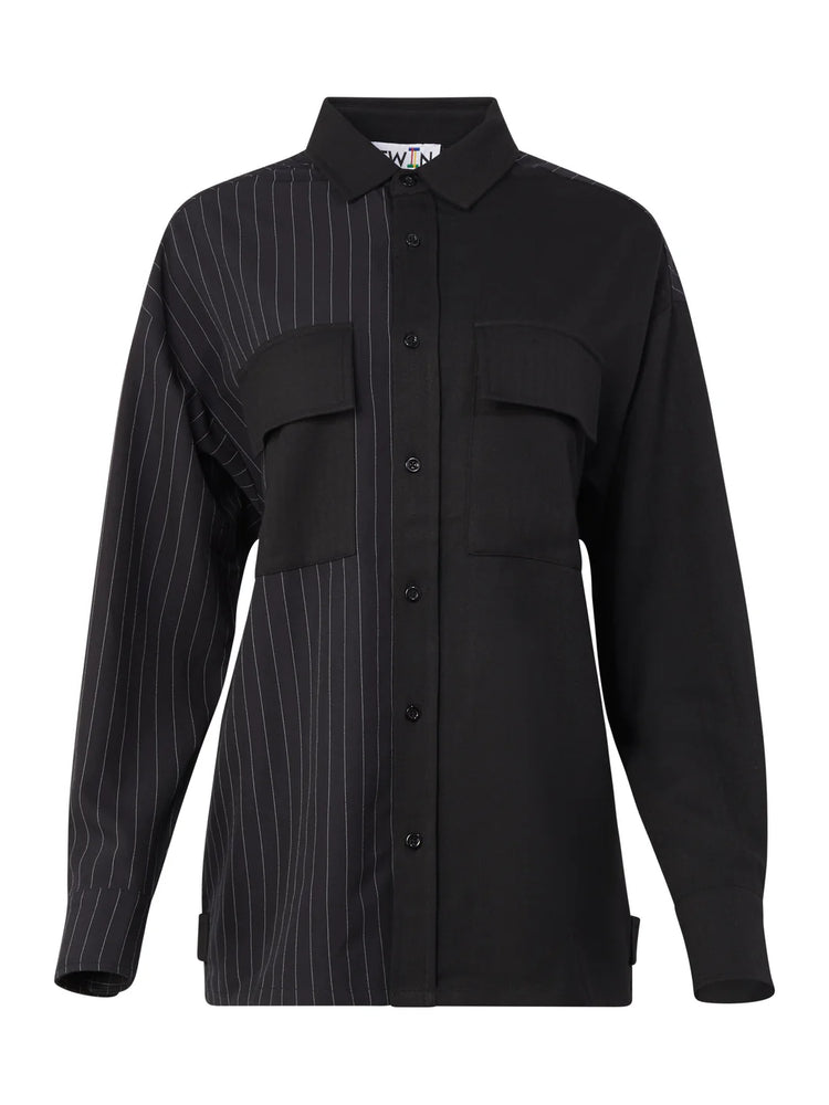 02 Pinstripe Utility Shirt