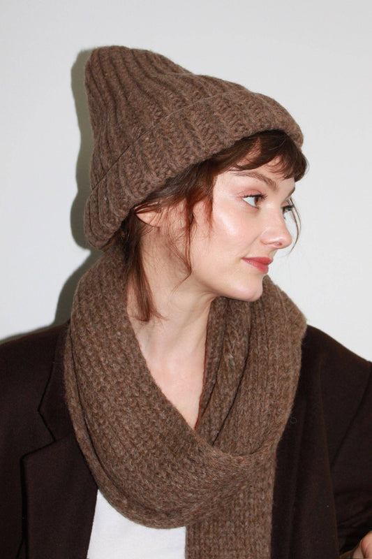 Frankie Alpaca Hat - Umber