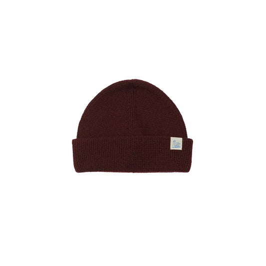 Wool Beanie - Burgundy